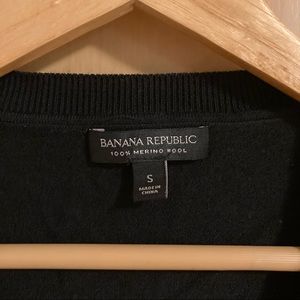 Banana Republic Merino Wool Cardigan in black